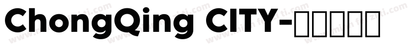 ChongQing CITY字体转换